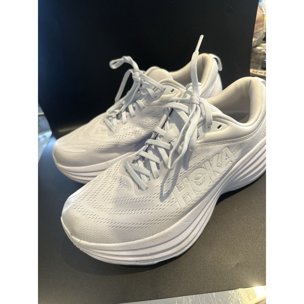 Size 9.5 - Hoka One One Bondi 8 White